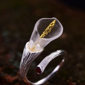 Fashion-Calla-Lily-Flower-925-silver-ring (10)